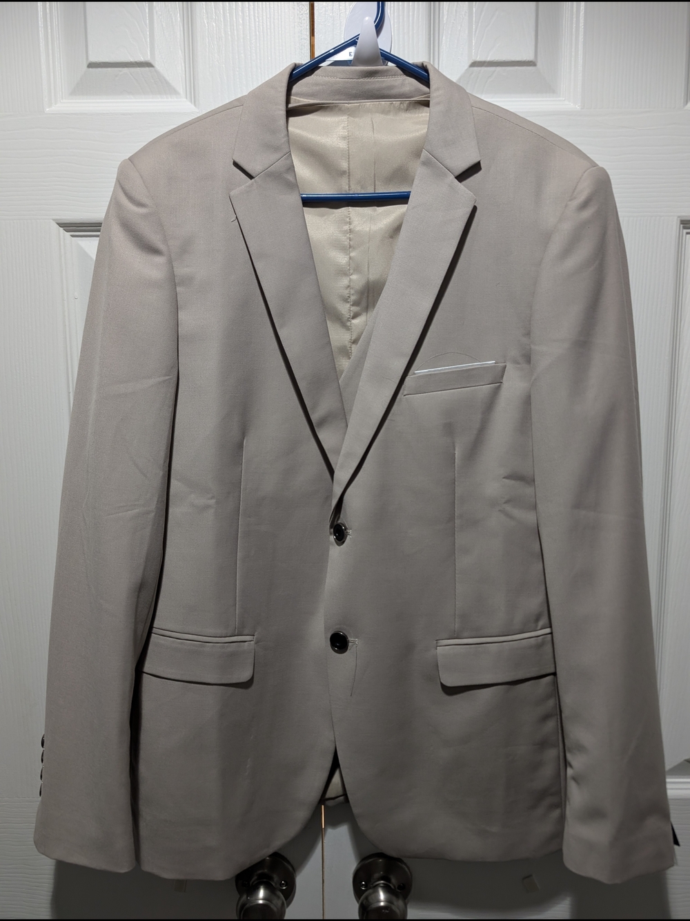 Mens New Unbranded Light Beige Men's Dress Jacket & Vest Medium See Measurements